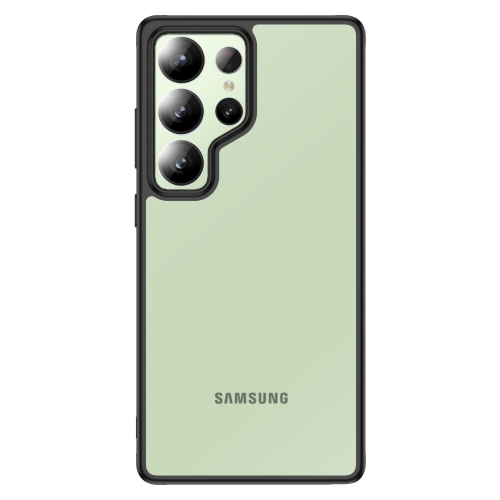 Удароустойчив калъф Airbag за Samsung Galaxy S25 Ultra, Черен - прозрачен
