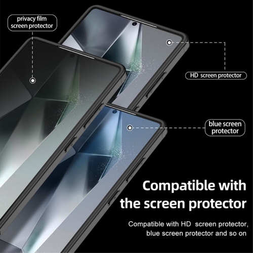 Удароустойчив калъф Airbag за Samsung Galaxy S25 Ultra, Черен - прозрачен
