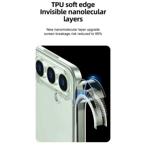 Удароустойчив калъф Airbag за Samsung Galaxy S25 Plus, Прозрачен