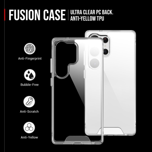 Удароустойчив калъф Space Acrylic за Samsung Galaxy S25 Ultra, Прозрачен