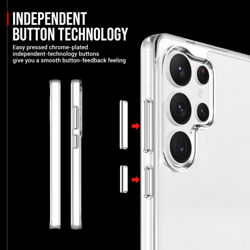Удароустойчив калъф Space Acrylic за Samsung Galaxy S25 Ultra, Прозрачен
