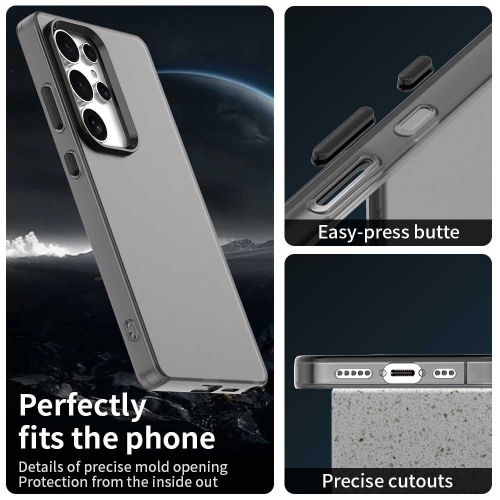 Удароустойчив калъф Shockproof Matt за Samsung Galaxy S25 Ultra, Черен