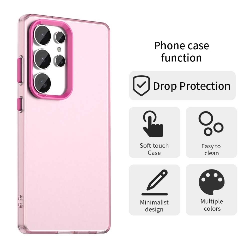 Удароустойчив калъф Shockproof Matt за Samsung Galaxy S25 Ultra, Розов
