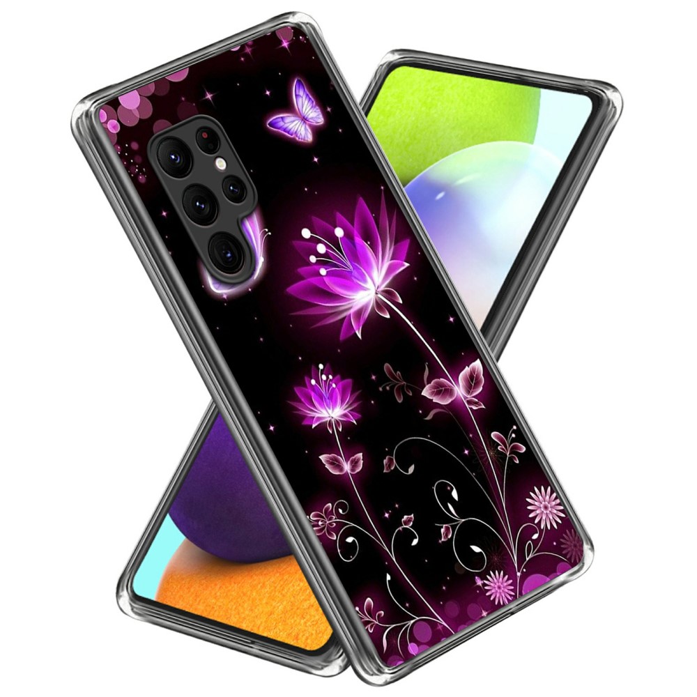 Силиконов калъф за Samsung Galaxy S25 Ultra, Розов лотос