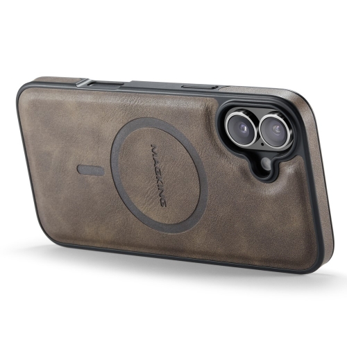 Удароустойчив калъф MAGKING K1 за iPhone 16, Кафе