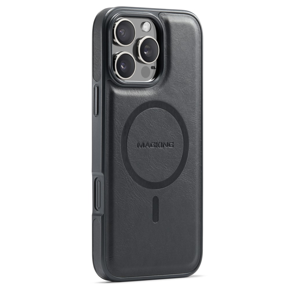Удароустойчив калъф MAGKING K1 за iPhone 16 Pro, Черен