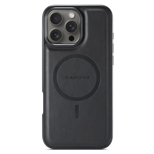 Удароустойчив калъф MAGKING K1 за iPhone 16 Pro, Черен
