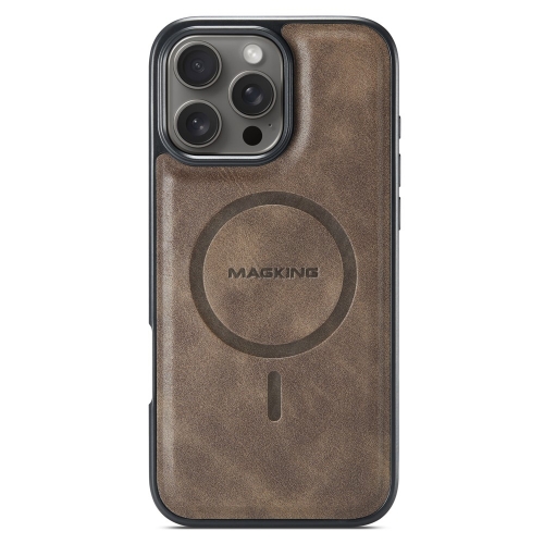 Удароустойчив калъф MAGKING K1 за iPhone 16 Pro, Кафе