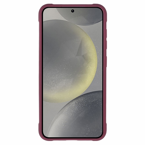 Удароустойчив калъф MagSF Lens Cover Kickstand за Samsung Galaxy S25, Червен