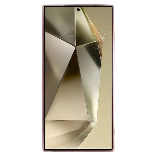Силиконов калъф KADEM Flowers за Samsung Galaxy S25 Ultra, Розов-златист
