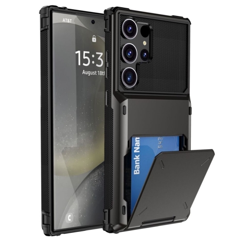 Удароустойчив калъф Dual Layer за Samsung Galaxy S25 Ultra, Черен