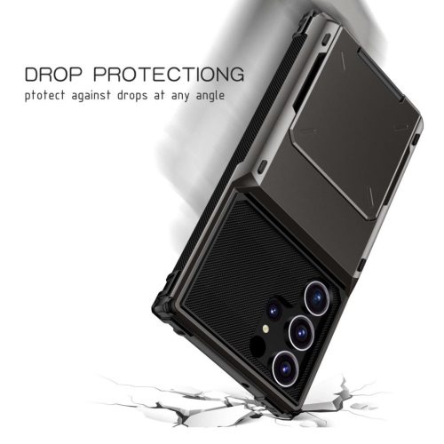 Удароустойчив калъф Dual Layer за Samsung Galaxy S25 Ultra, Черен