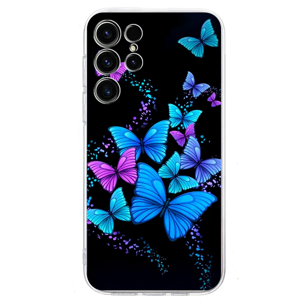 Силиконов калъф за Samsung Galaxy S25 Ultra, Цветни пеперуди
