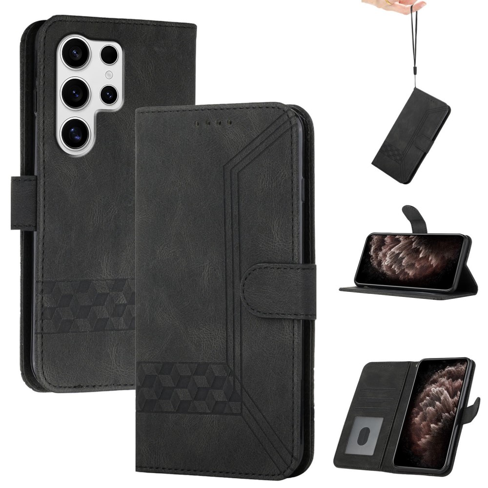 Калъф тефтер Wallet YX0010 за Samsung Galaxy S25 Ultra, Черен