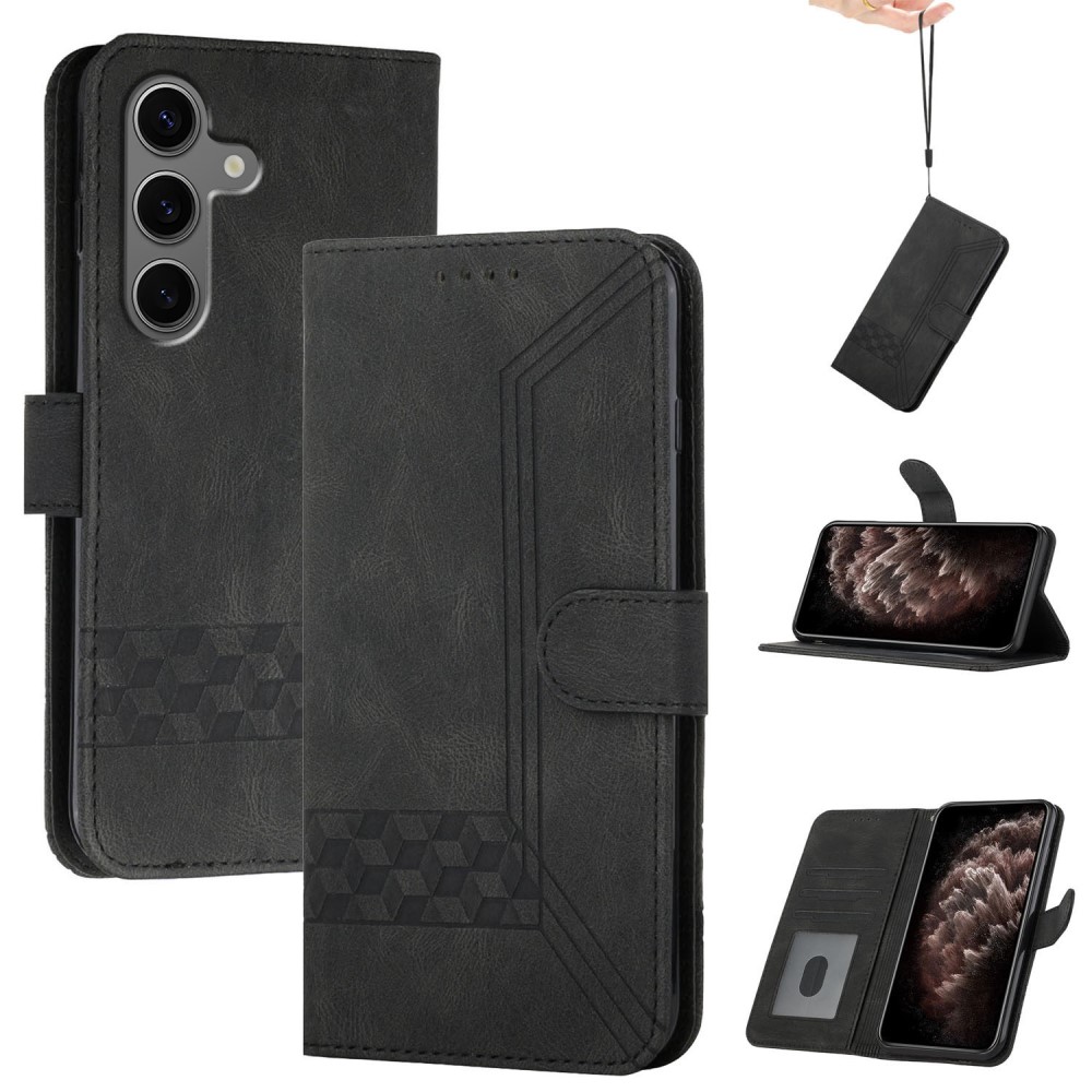 Калъф тефтер Wallet YX0010 за Samsung Galaxy S25 Plus, Черен