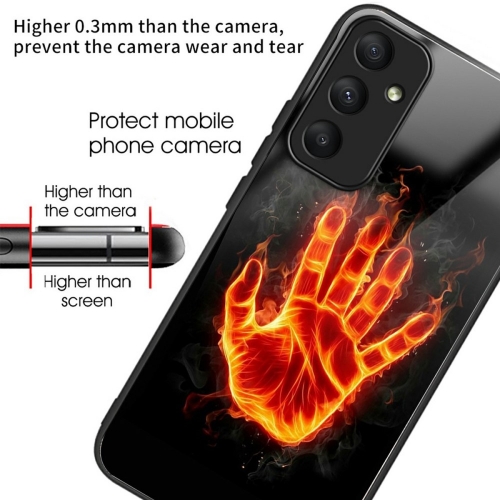 Удароустойчив калъф Glass Pattern за Samsung Galaxy A26 5G, Огнена ръка