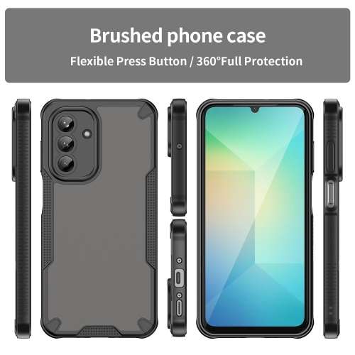 Удароустойчив калъф Hybrid Frosted за Samsung Galaxy A26 5G, Черен