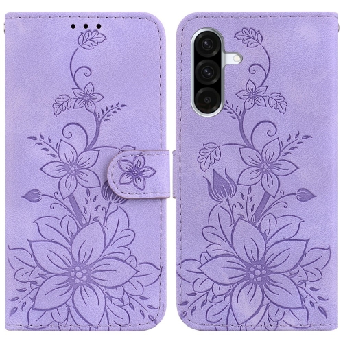Калъф Тефтер Lily Flower за Samsung Galaxy A26 5G, Лилав
