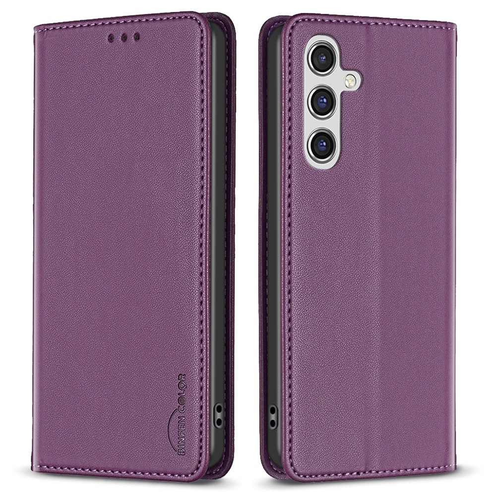 Калъф Тефтер BINFEN COLOR за Samsung Galaxy A26 5G, Тъмно лилав