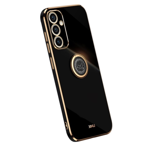 Силиконов калъф XINLI Kickstand за Samsung Galaxy A26 5G, Черен
