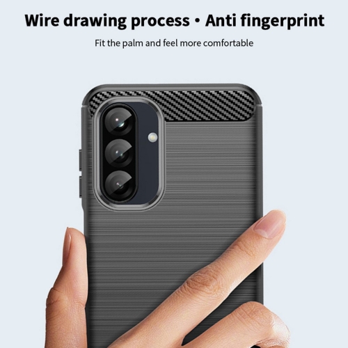 Силиконов Калъф MOFI Carbon за Samsung Galaxy A26 5G, Черен