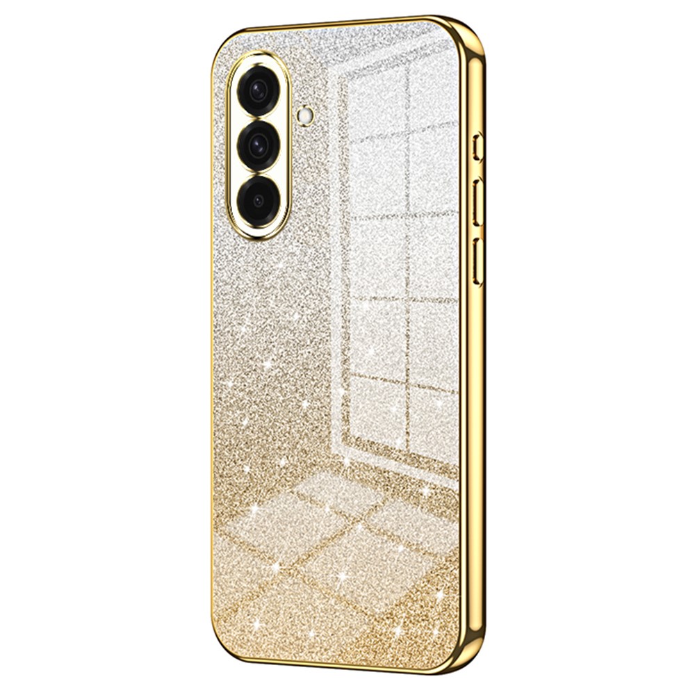 Силиконов калъф Electroplating Glitter за Samsung Galaxy A36 5G / A37 5G, Златист