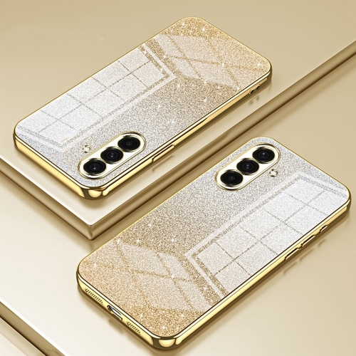 Силиконов калъф Electroplating Glitter за Samsung Galaxy A36 5G / A37 5G, Златист
