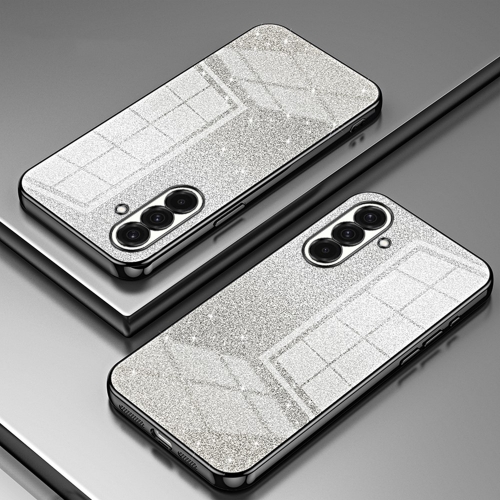 Силиконов калъф Electroplating Glitter за Samsung Galaxy A36 5G / A37 5G, Черен
