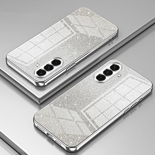 Силиконов калъф Electroplating Glitter за Samsung Galaxy A36 5G / A37 5G, Сребрист