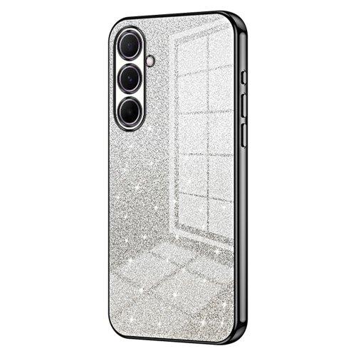 Силиконов калъф Electroplating Glitter за Samsung Galaxy A56 5G, Черен