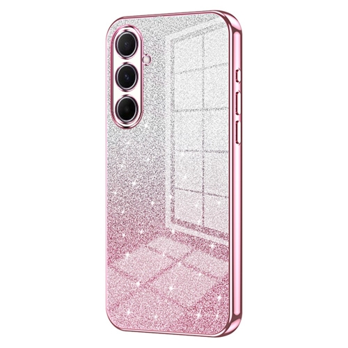 Силиконов калъф Electroplating Glitter за Samsung Galaxy A56 5G, Розов