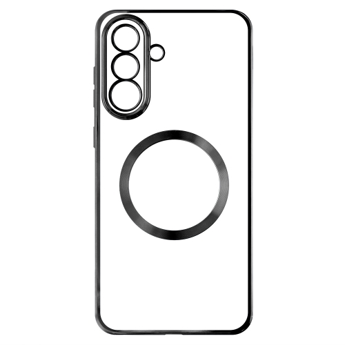 Силиконов калъф Electroplating MagSF за Samsung Galaxy A36 5G / A37 5G, Черен