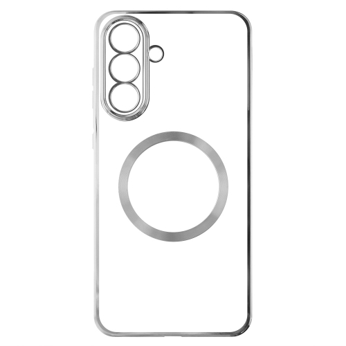 Силиконов калъф Electroplating MagSF за Samsung Galaxy A55 5G, Сребрист