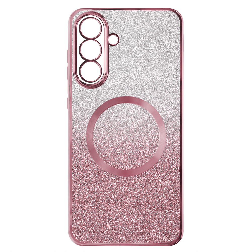 Силиконов калъф Electroplating MagSF за Samsung Galaxy A55 5G, Розов