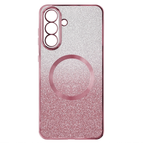 Силиконов калъф Electroplating MagSF за Samsung Galaxy A55 5G, Розов