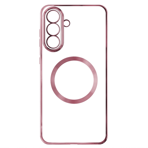 Силиконов калъф Electroplating MagSF за Samsung Galaxy A55 5G, Розов