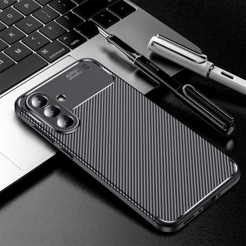 Силиконов Калъф Carbon Fiber Texture за Samsung Galaxy A36 5G / A37 5G, Черен