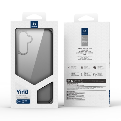 Удароустойчив калъф DUX DUCIS Yind Matte за Samsung Galaxy A36 5G / A56 5G / A37 5G, Черен