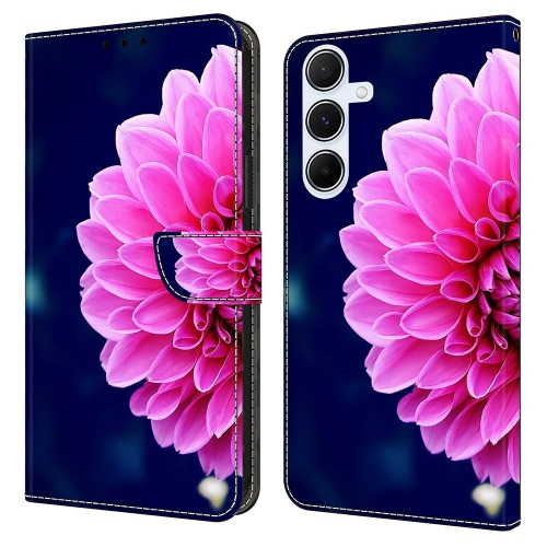 Калъф Тефтер 3D Pattern за Samsung Galaxy A36 5G / A56 5G / A37 5G, Розово цвете
