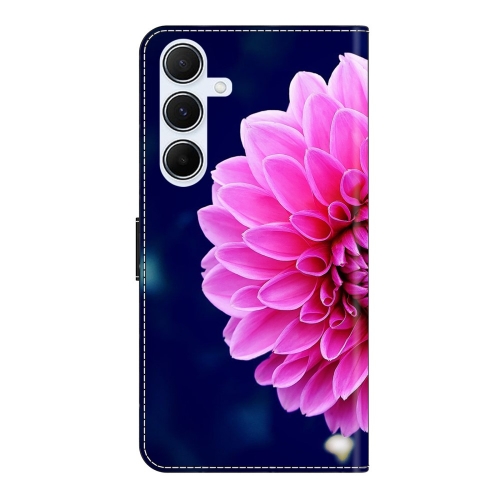 Калъф Тефтер 3D Pattern за Samsung Galaxy A36 5G / A56 5G / A37 5G, Розово цвете