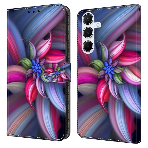 Калъф Тефтер 3D Pattern за Samsung Galaxy A36 5G / A56 5G / A37 5G, Шарено цвете