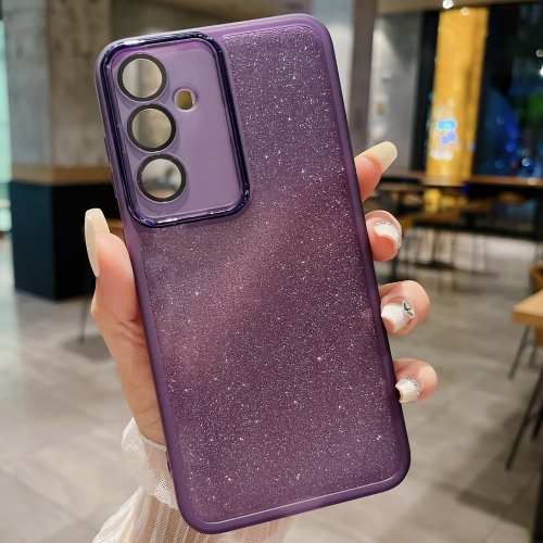 Силиконов калъф Glitter Sticker за Samsung Galaxy A36 5G / A37 5G, Лилав