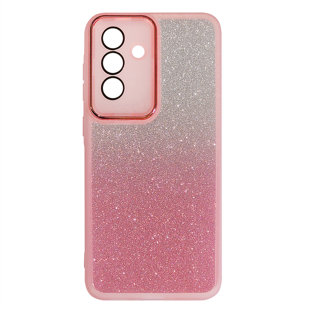 Силиконов калъф Glitter Sticker за Samsung Galaxy A36 5G / A37 5G, Розов