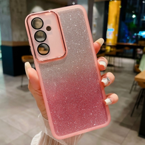 Силиконов калъф Glitter Sticker за Samsung Galaxy A16, Розов