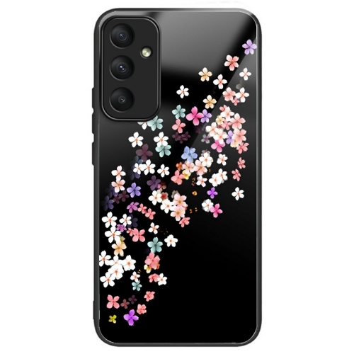 Удароустойчив калъф Glass Pattern за Samsung Galaxy A36 5G / A37 5G, Пъстри цветя