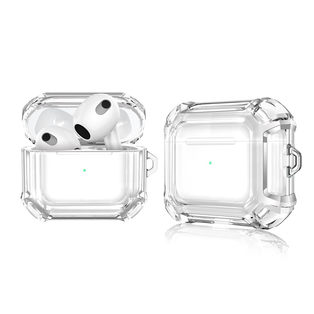 Калъф Dual Color with Keyring за слушалки AirPods 3, Прозрачен