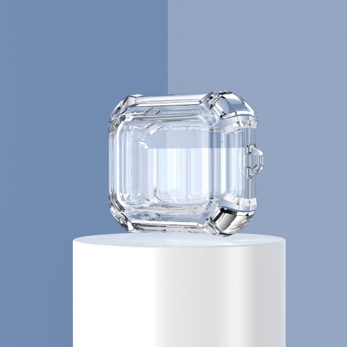 Калъф Dual Color with Keyring за слушалки AirPods 3, Прозрачен