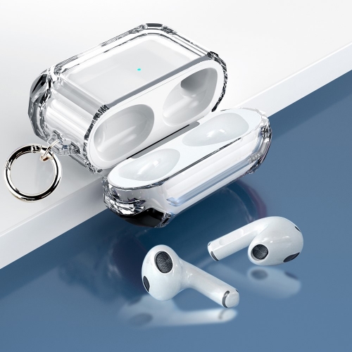 Калъф Dual Color with Keyring за слушалки AirPods 3, Прозрачен-черен