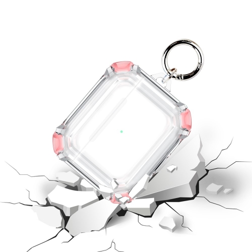 Калъф Dual Color with Keyring за слушалки AirPods 3, Прозрачен-розов