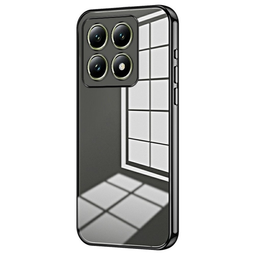 Силиконов калъф Electroplating за Xiaomi 14T, Черен